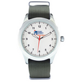 Unisex Chelsea Strap Watch with White Dial